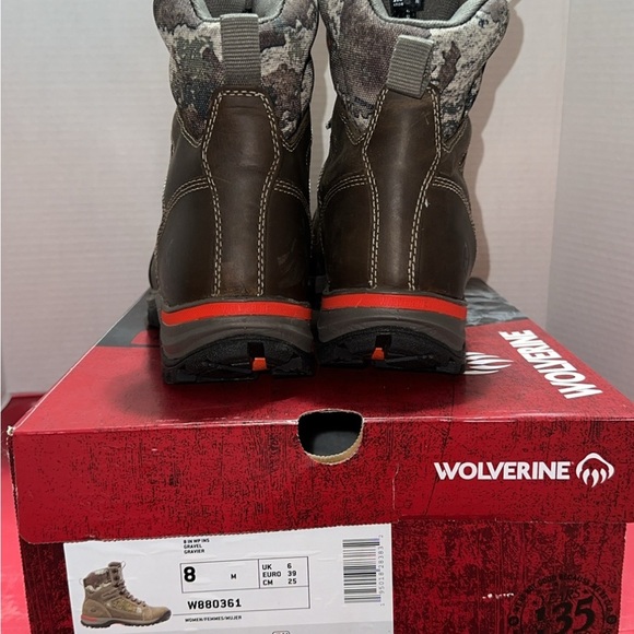 Wolverine Sightline Full-Grain Leather Camo Thinsulate 7" Women's Hunt Boot 8 - Picture 3 of 4